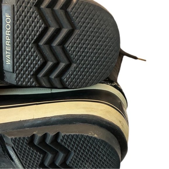 SOREL Women's Joan of Arctic Waterproof Winter Boots in black/quarry Size 10 - Picture 4 of 9